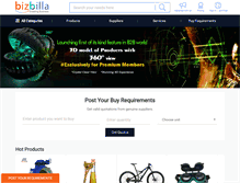 Tablet Screenshot of bizbilla.com